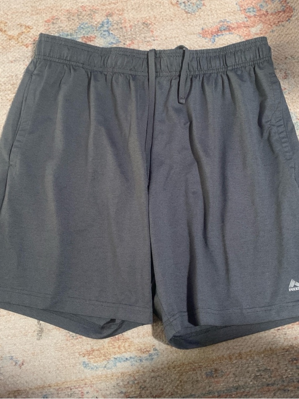 RBX Men's Charcoal Gray Athletic Shorts